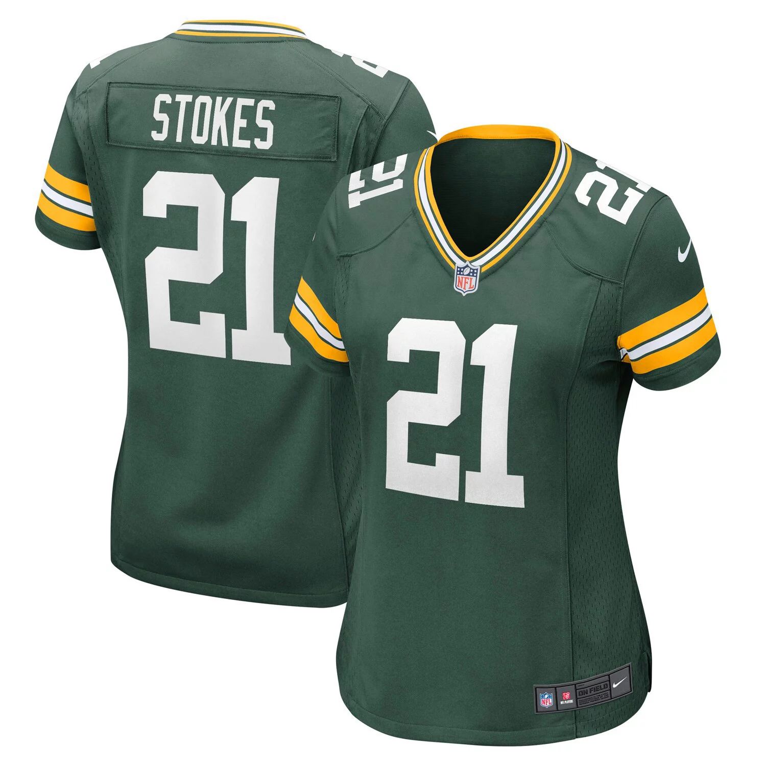 

Женская игровая майка Nike Eric Stokes Green Green Bay Packers Nike