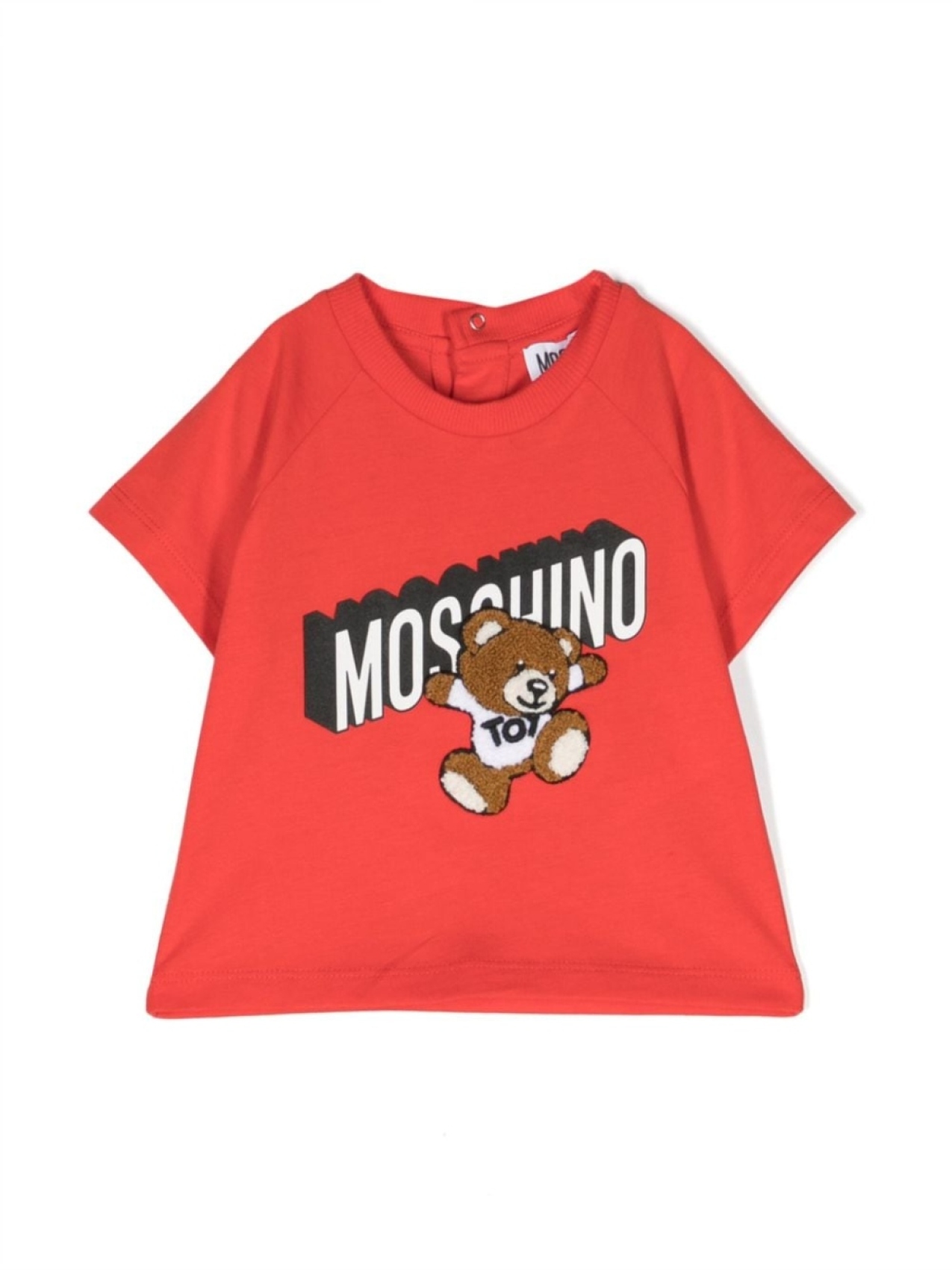 

Moschino Kids футболка с принтом Teddy Bear, красный