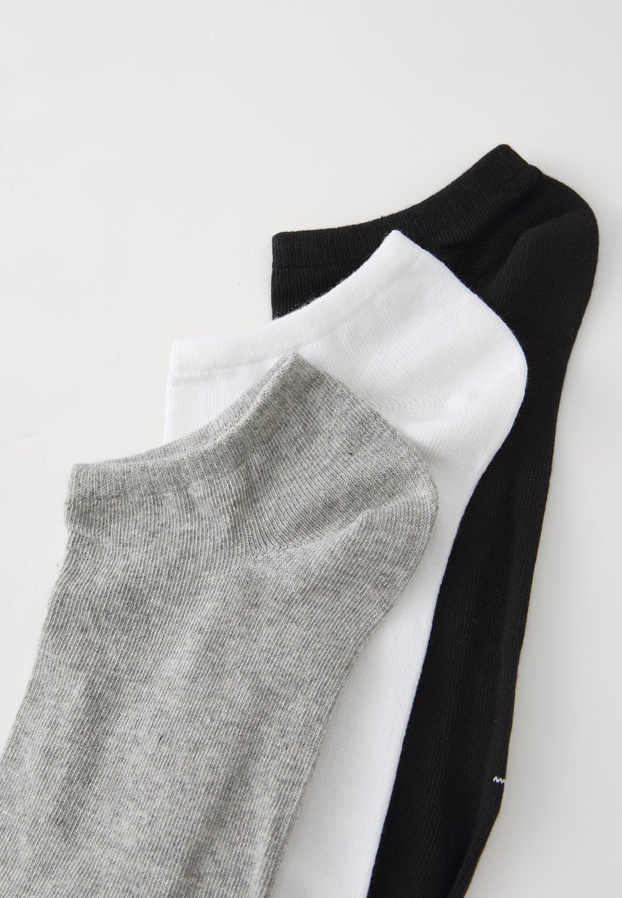 Носки Adidas Originals LINER SOCKS 3PACK UNISEX, White/Medium Grey Heather/Black/White — фото 2