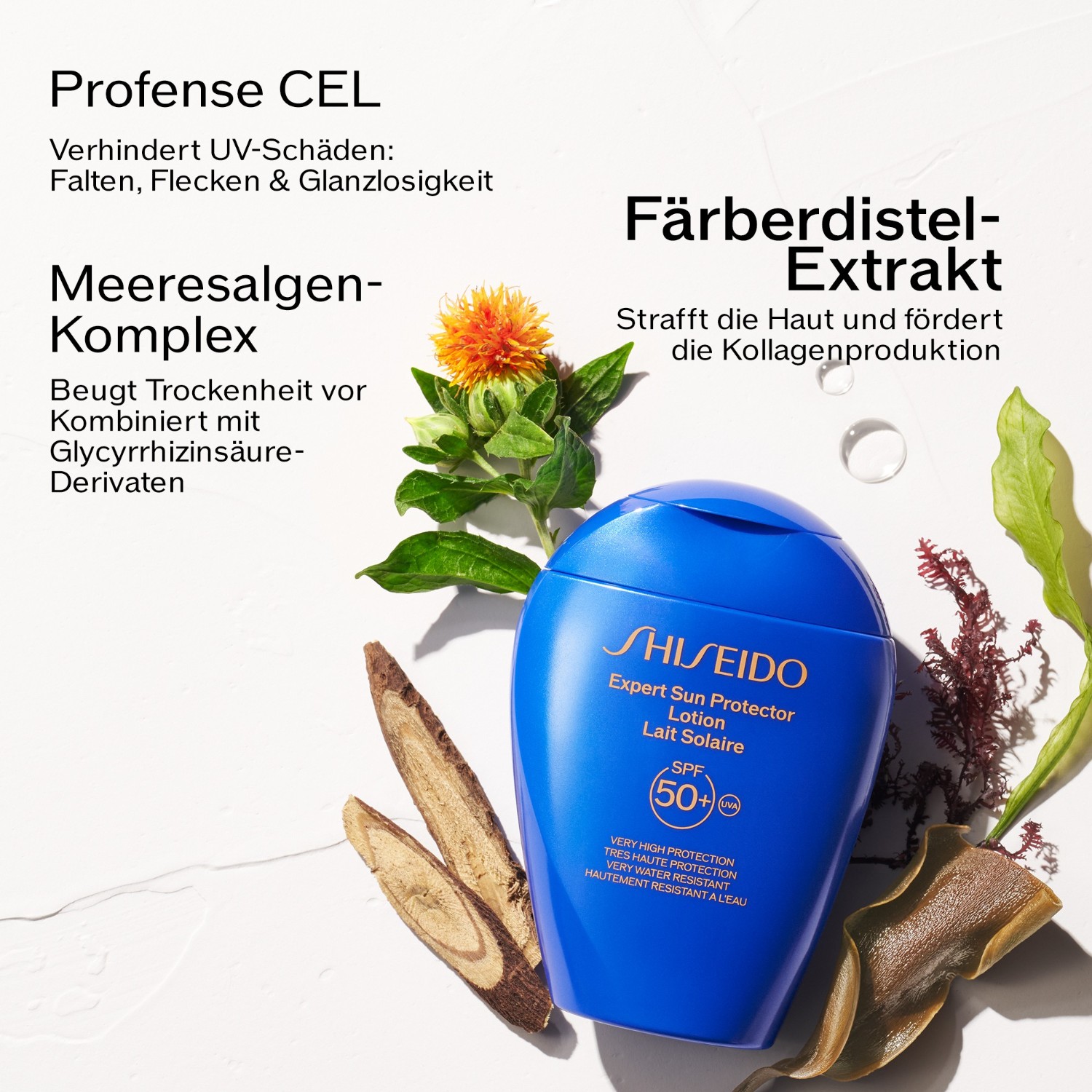Солнцезащитный крем sun care expert sun protector lotion spf 30 Shiseido, объем 300 мл — фото 2