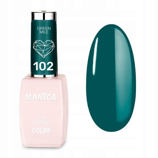 

Лак гибридный LED/UV, Green Mile-102, 10мл Manica, inna