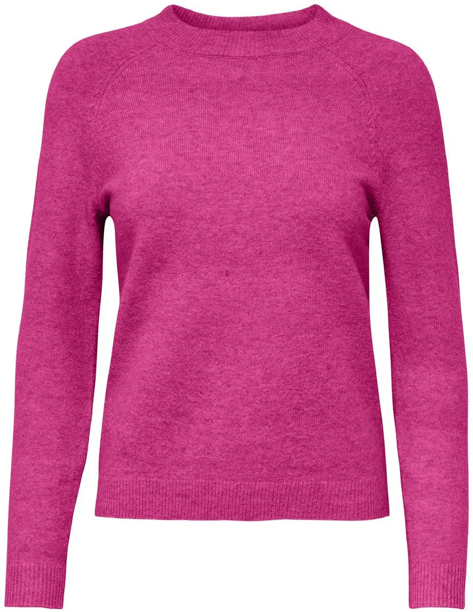 

Only свитер с круглым вырезом "ONLRICA LIFE L/S PULLOVER KNT NOOS", малиновый