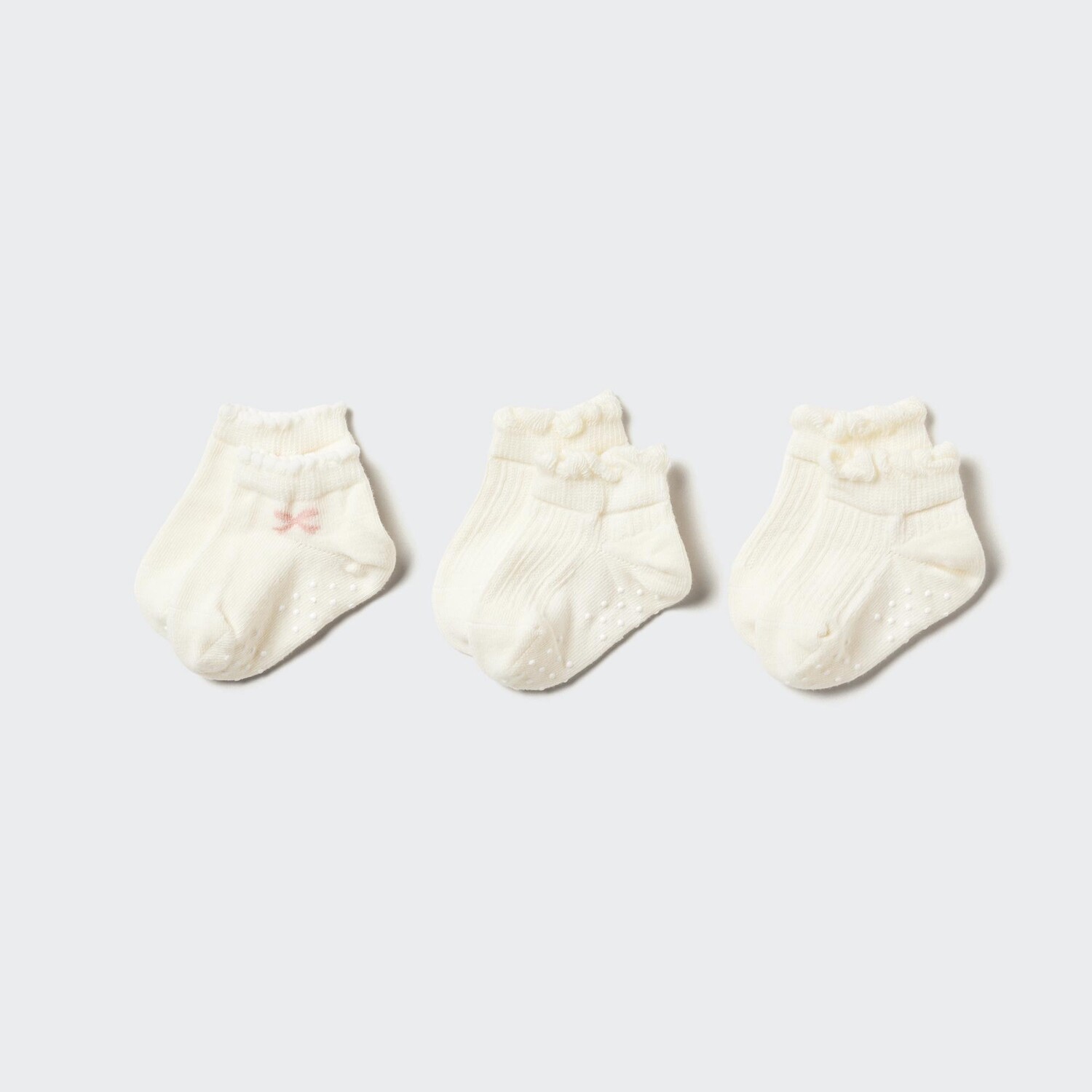 

Короткие носки (3 пары) UNIQLO, белый