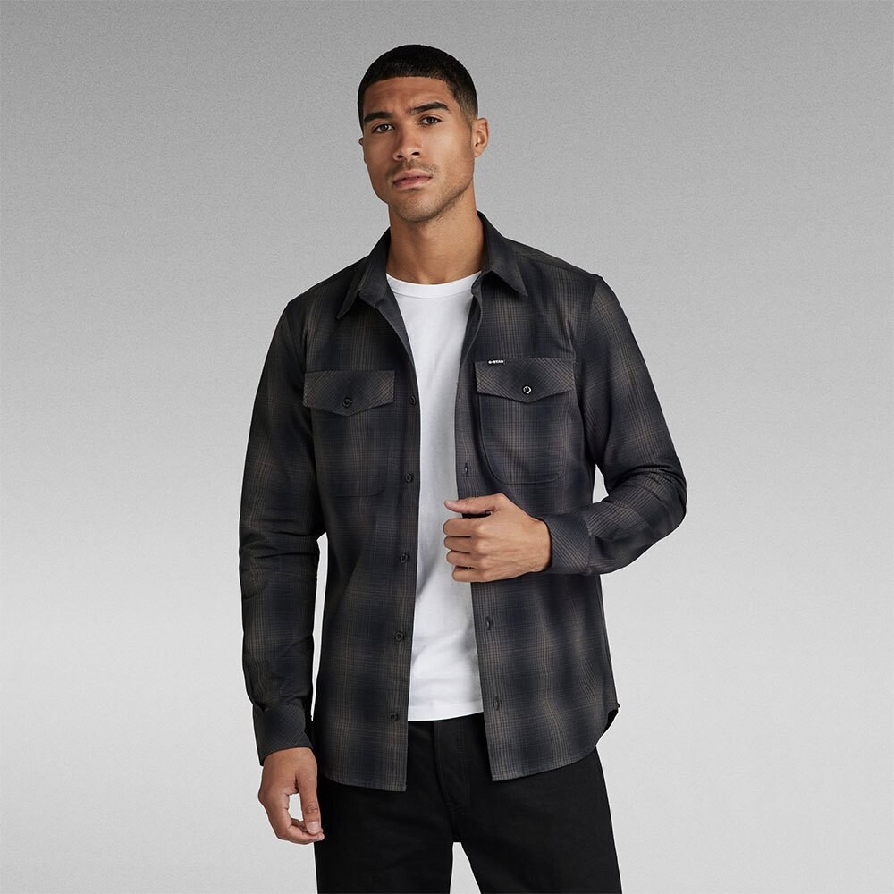

Рубашка G-Star Marine Slim Fit, черный