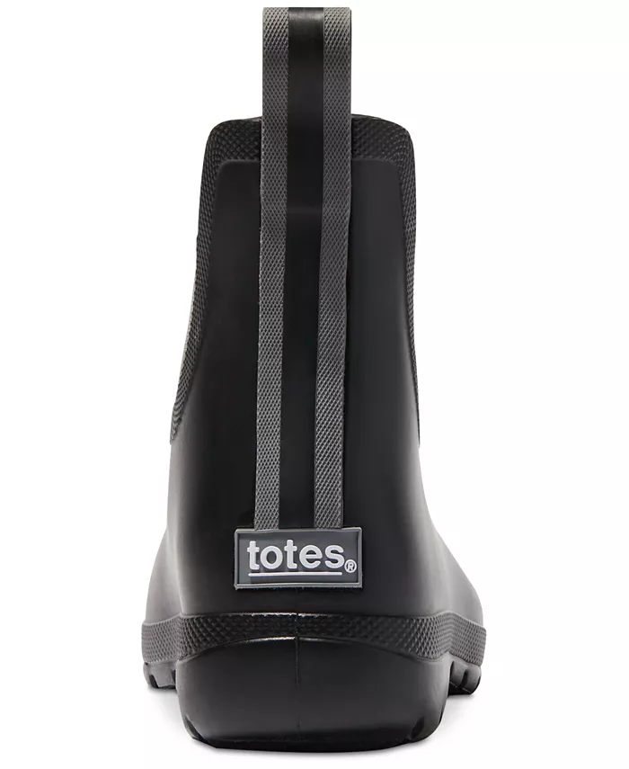 Женские демисезонные резиновые полусапоги Chelsea Ankle Rain Boots Everywear Totes, черный — фото 3