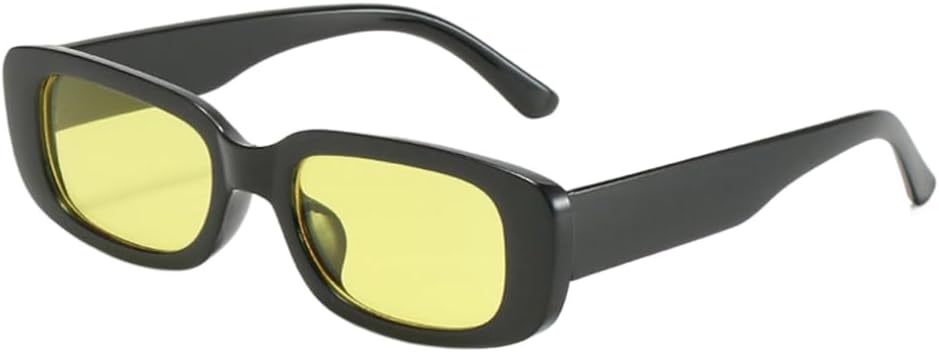 

Винтажные солнцезащитные очки в стиле ретро 70-х годов, прямоугольные солнцезащитные очки, солнцезащитные очки в стиле ретро, ​​овальные солнцезащитные очки для женщин и мужчин KUYYFDS, Yellow Lens