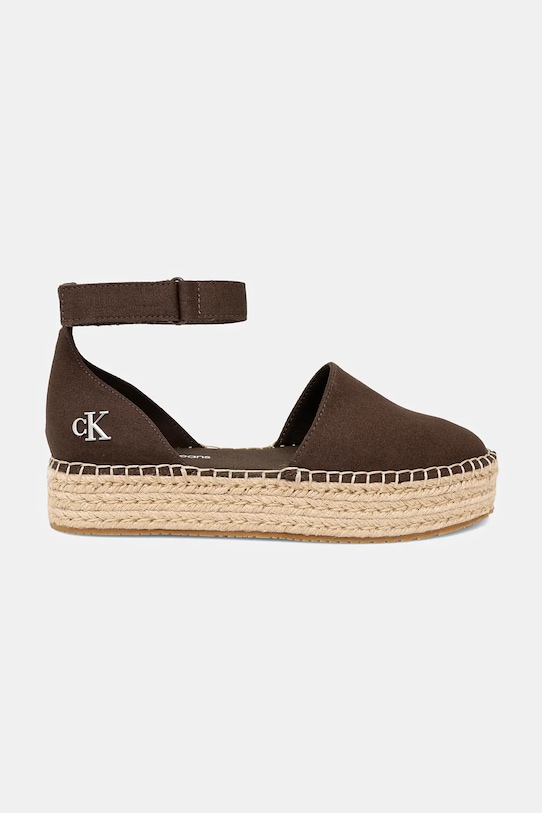 Эспадрильи FLATFORM на платформе с ремешком MG Calvin Klein Jeans, коричневый — фото 2