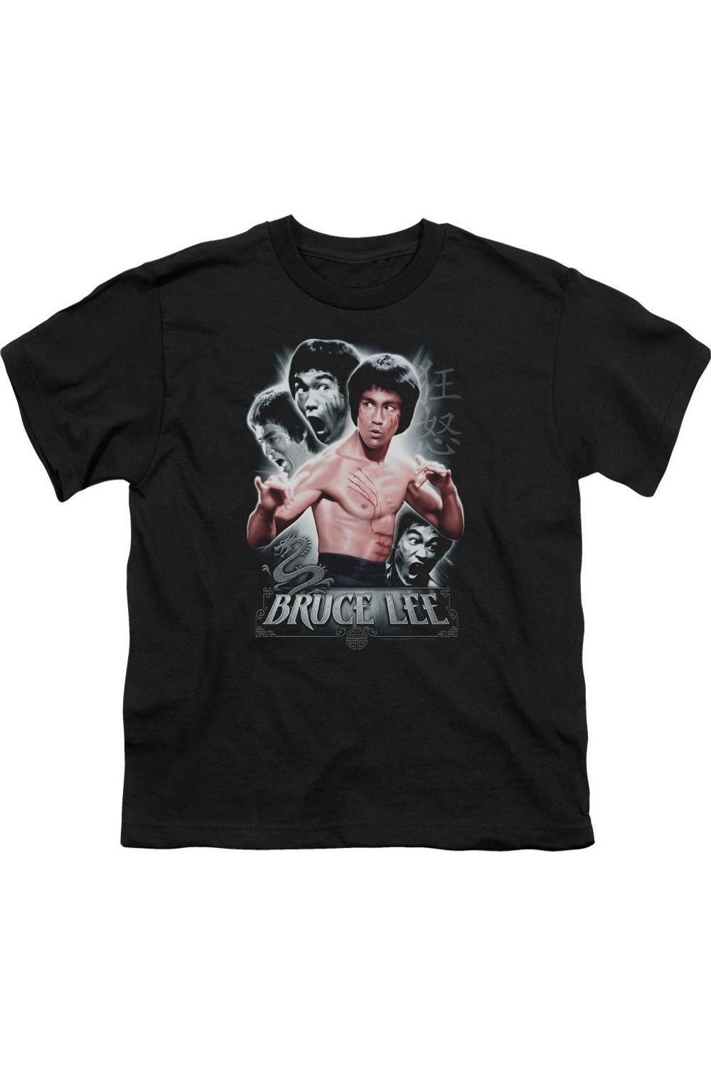 

Футболка с коротким рукавом Bruce Lee Inner Fury для детей Gildan, черный
