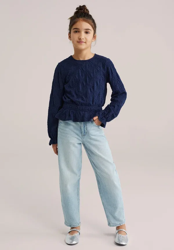 Блуза We Fashion, темно-синий