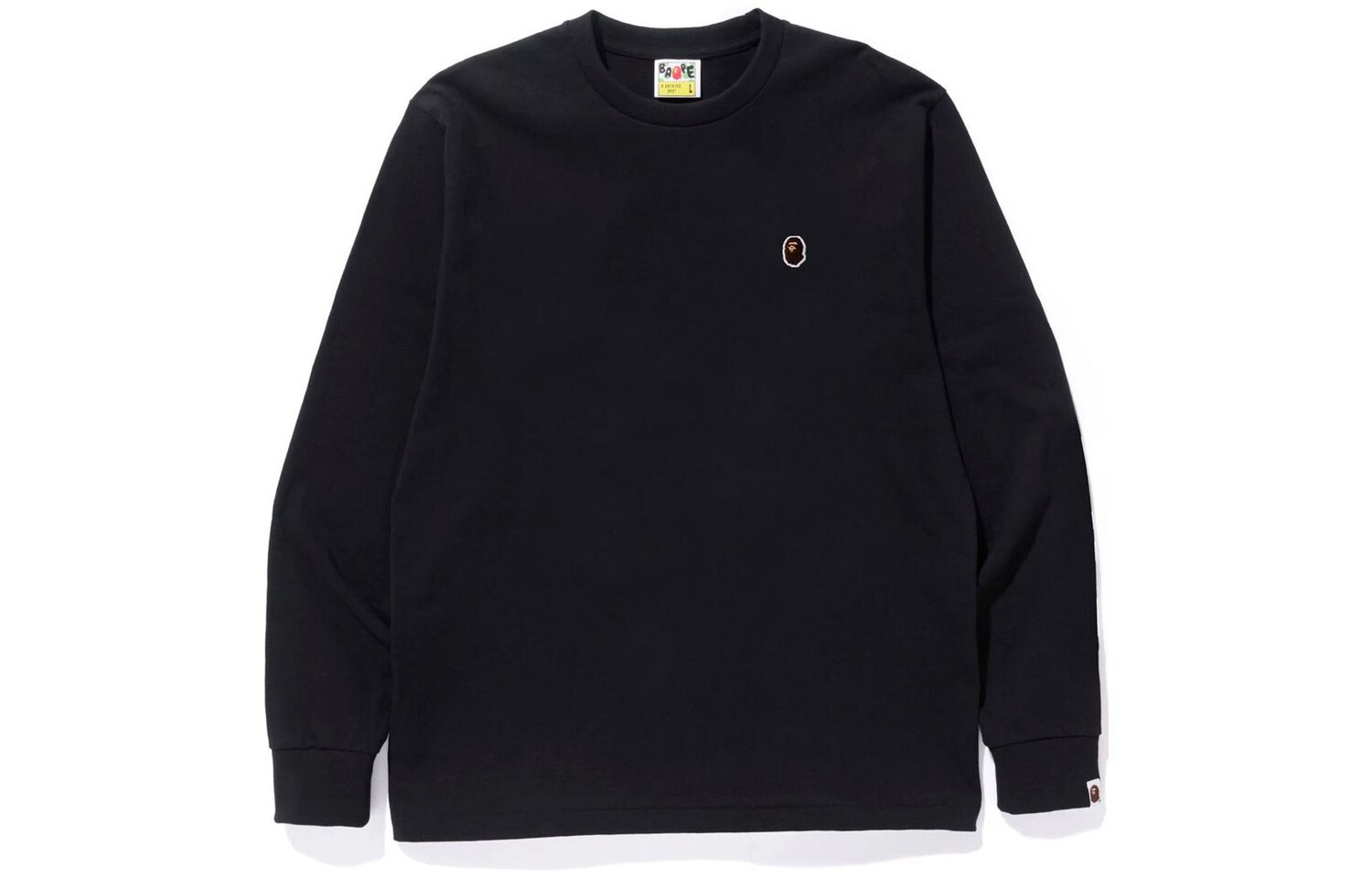 

BAPE Ape Head One Point L/S тройник SS23 A Bathing Ape, белый