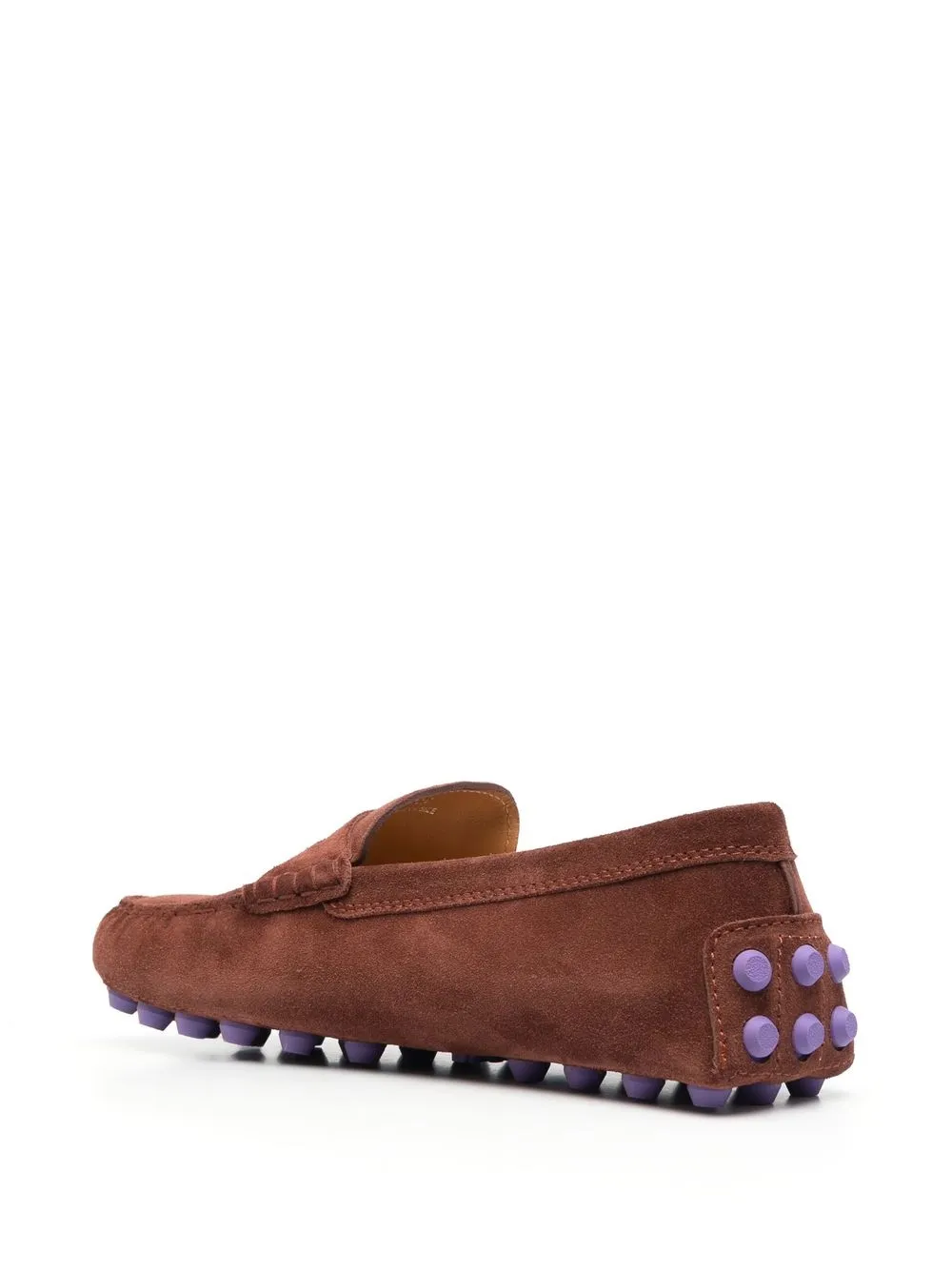Лоферы Gommino с меховой подкладкой TOD'S, коричневый — фото 3