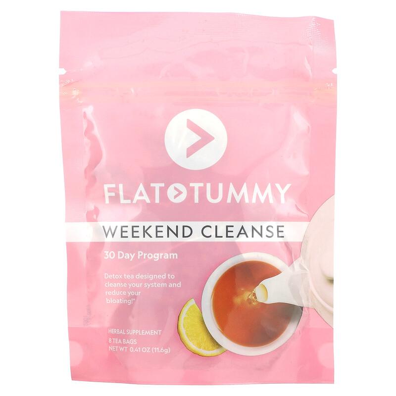 

Flat Tummy, Weekend Cleanse, 8 чайных пакетиков, 11,6 г (0,41 унции)