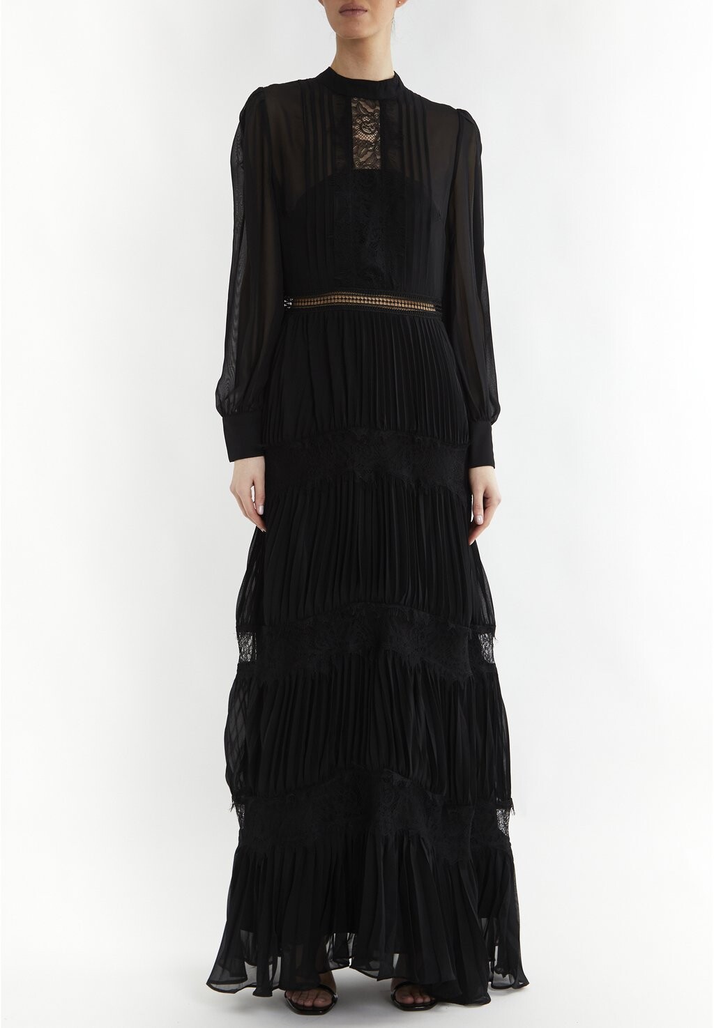 

Длинное платье Holly Pleated Maxi True Decadence, черное