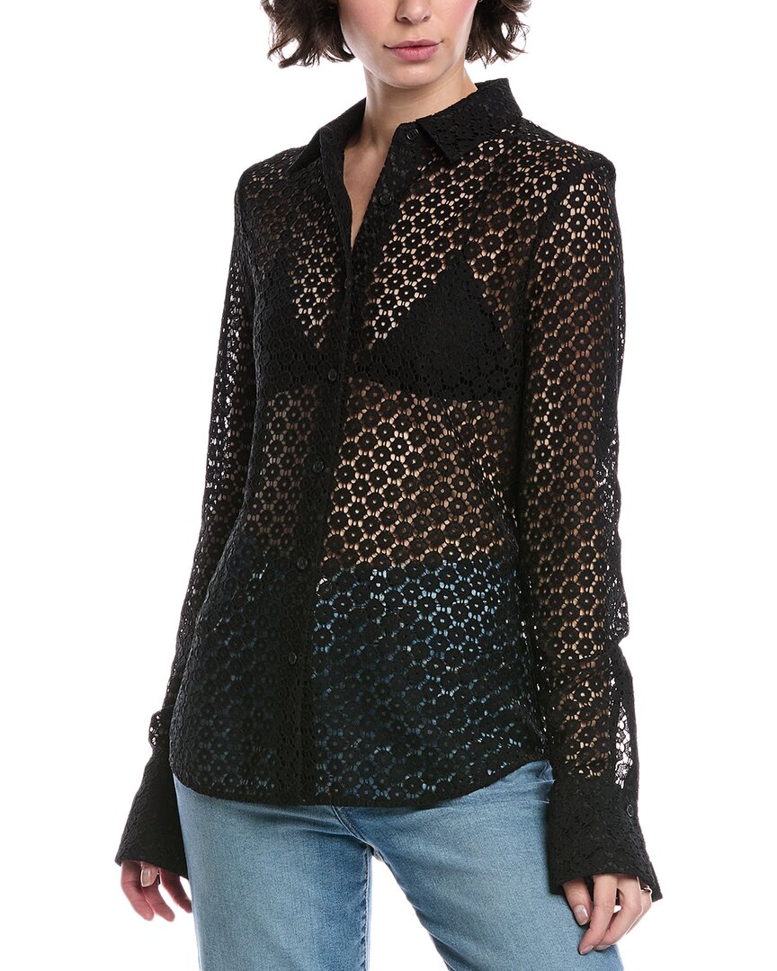 

Rag & bone Yvette Кружевная блузка, черный