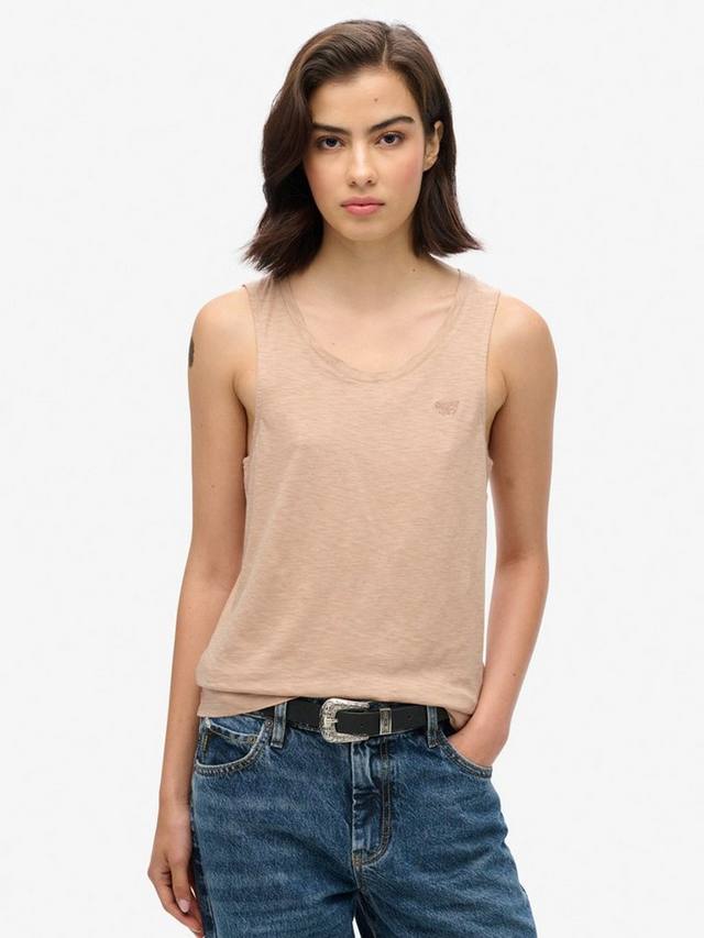 

Майка с круглым вырезом Superdry, Light Taupe