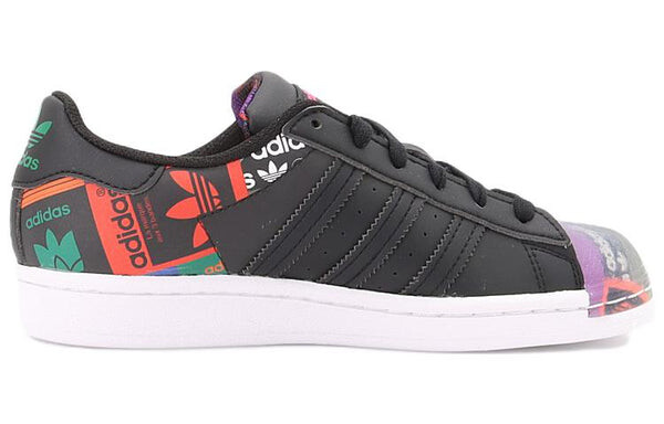 Кроссовки оригинальные суперзвезды обувь Adidas, черный — фото 2