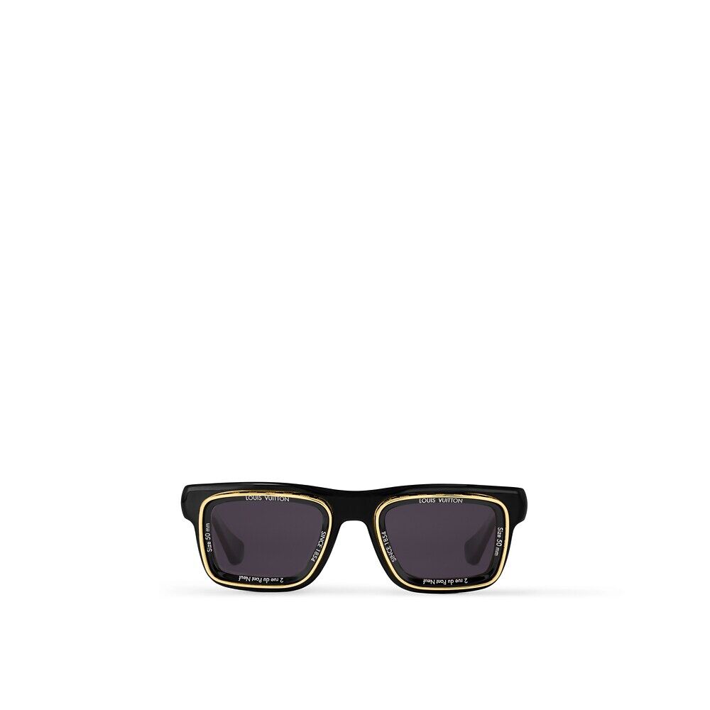 

Солнцезащитные очки LV Super Vision Square Louis Vuitton, золотой