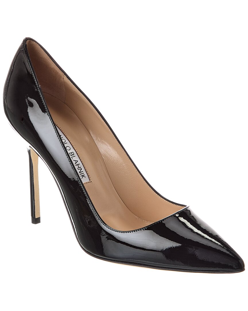 Туфли-лодочки Manolo Blahnik BB 105 из лакированной кожи, черный