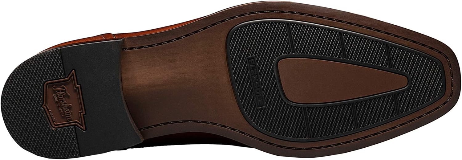 Мужские оксфорды Florsheim Sorrento с носком-капто, Cognac — фото 3