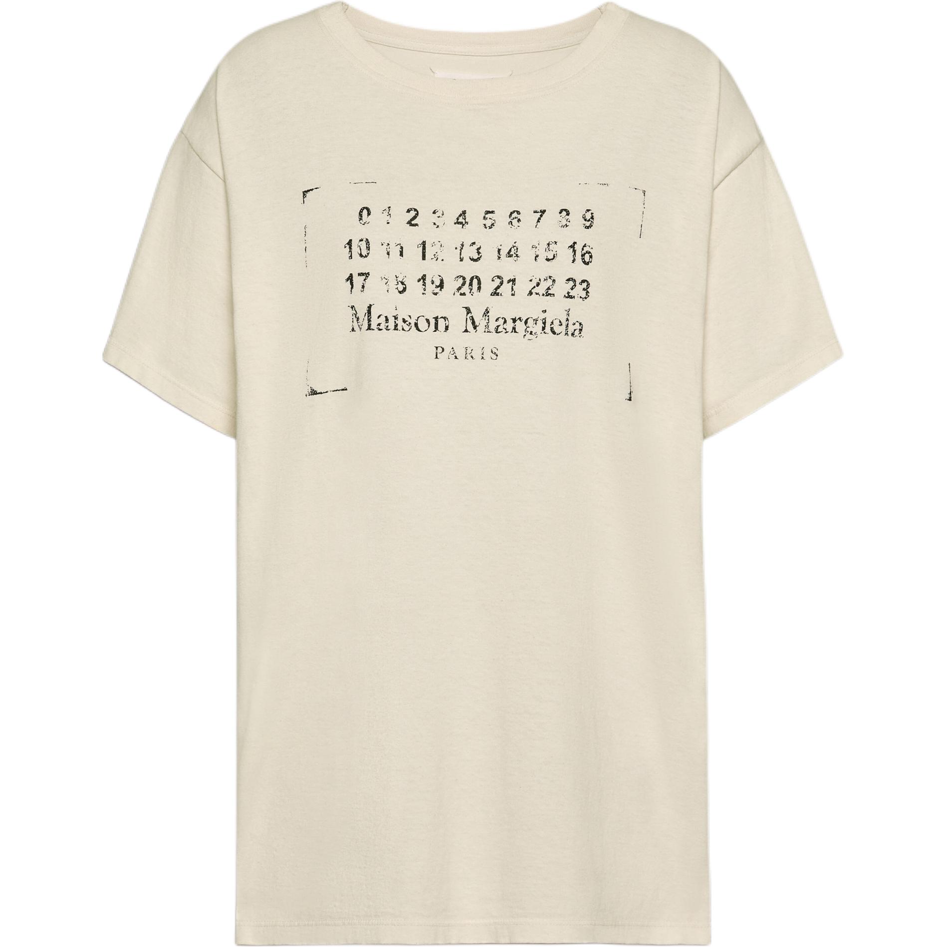 

Футболка из хлопка с логотипом Maison Margiela, белый