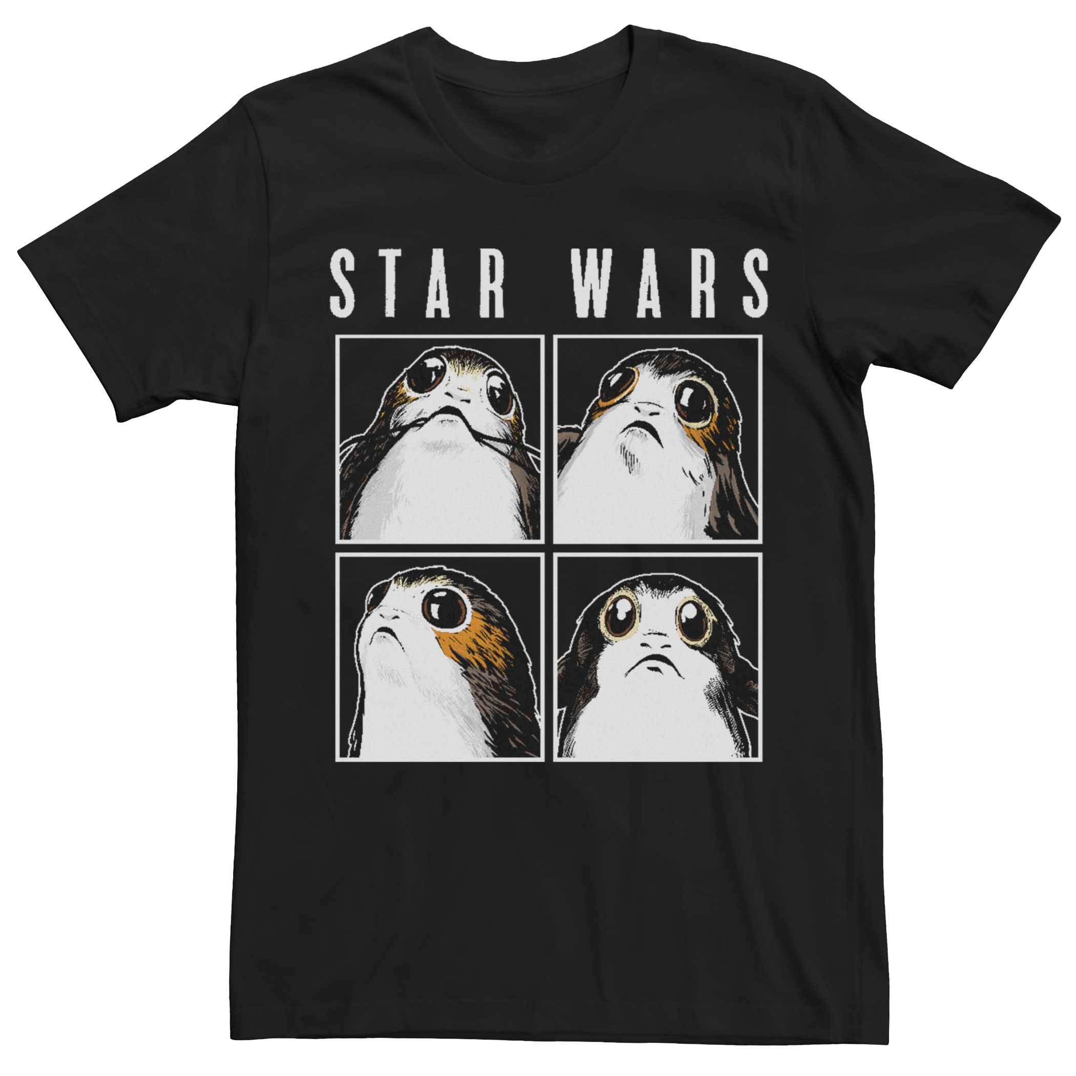 

Мужская квадратная футболка Porgs Star Wars Licensed Character