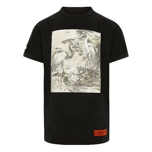 

Футболка heron birds short-sleeve t-shirt 'black/multi' Heron Preston, черный