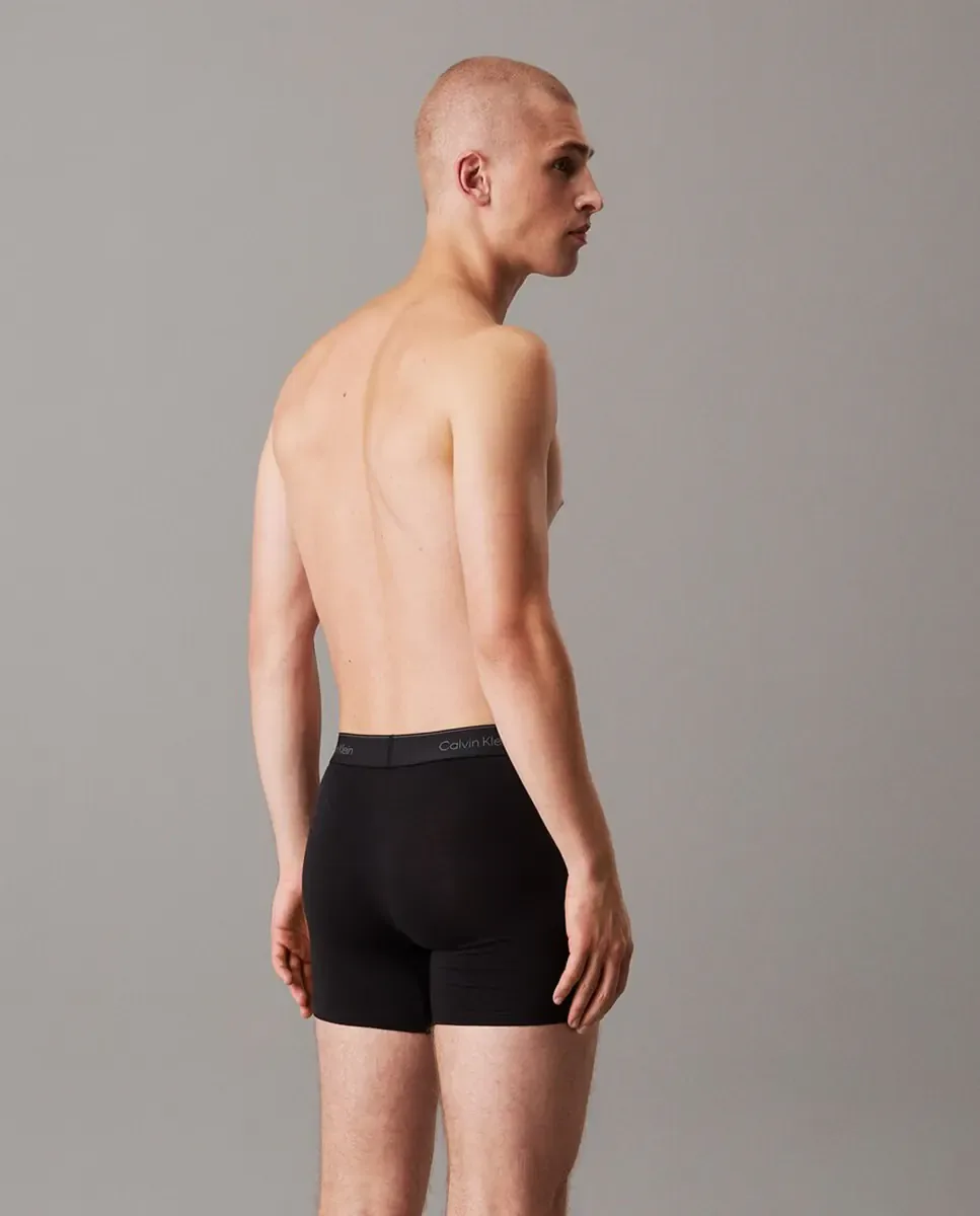 Набор из 3 длинных боксеров - Icon Cotton Stretch Calvin Klein, черный — фото 3
