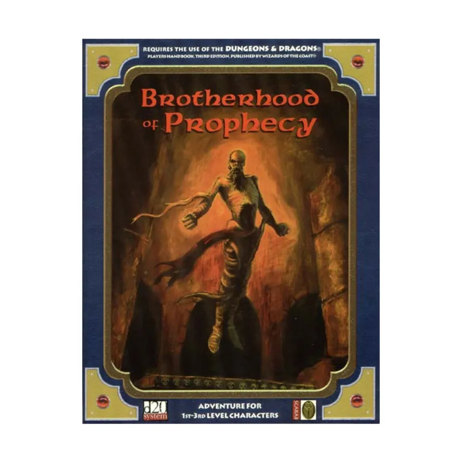 

Модуль Brotherhood of Prophecy, Fantasy Adventures (Scarab Games) (d20)