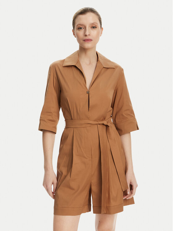 

Комбинезон стандартного кроя Canard 2516241019 Max Mara Beachwear, коричневый