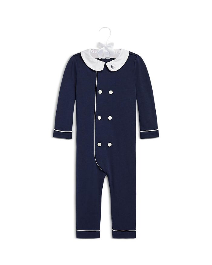 

Двубортный комбинезон из органического хлопка для мальчиков Ralph Lauren — для малышей, синий