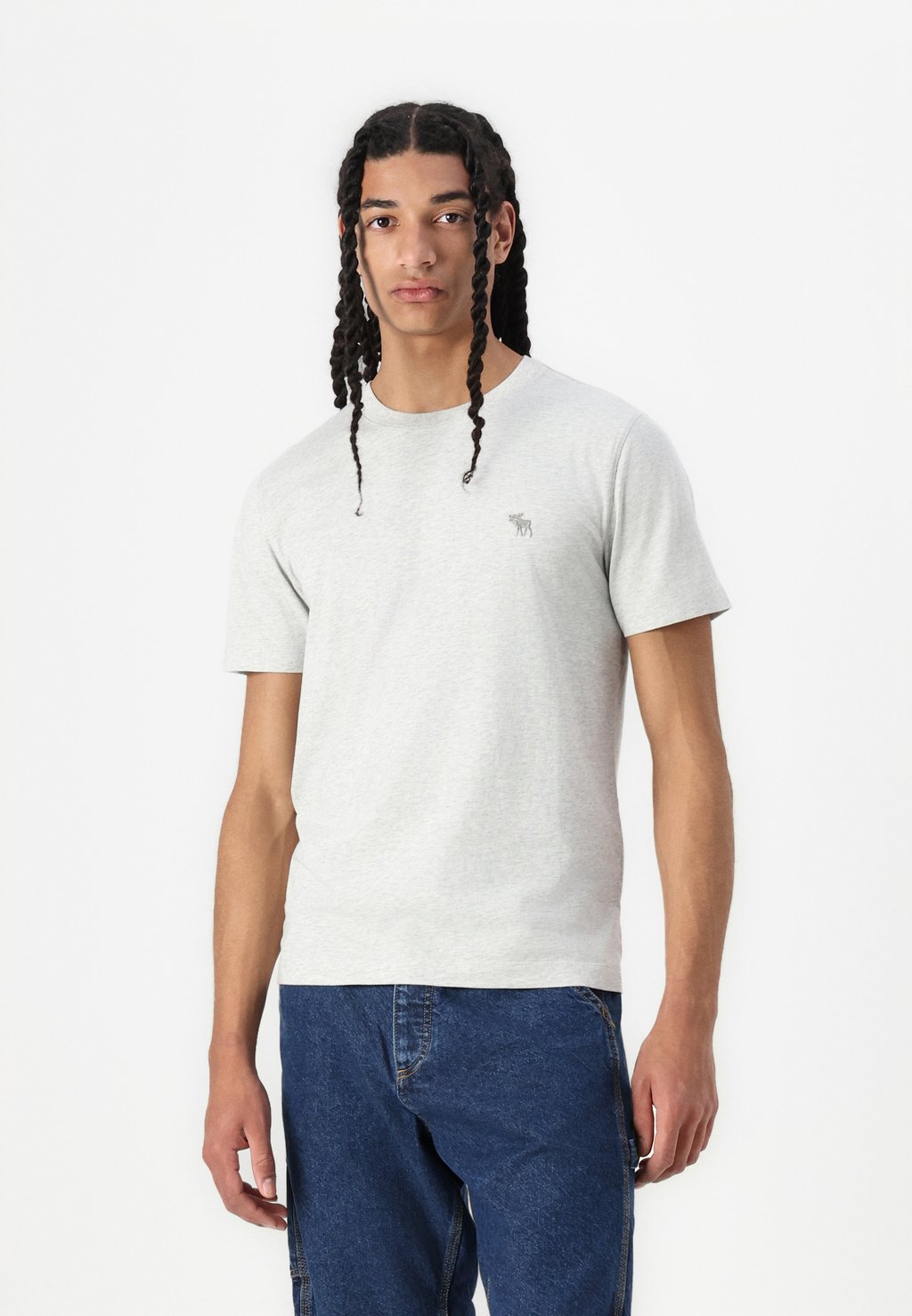 

Базовая футболка PUFFY MOOSE ICON CREW Abercrombie & Fitch, серый