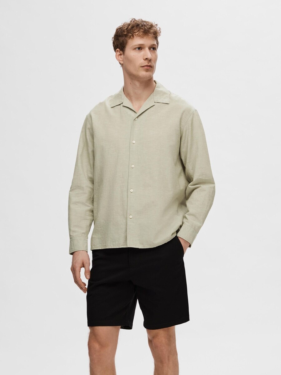 

Повседневная рубашка SELECTED HOMME Regular fit Button Up Shirt, оливковый