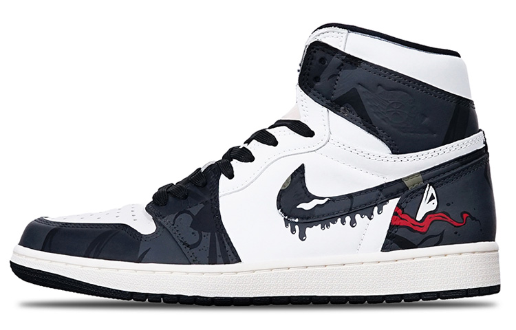 

Кроссовки Air JORDAN 1 Vintage Basketball Shoes Unisex High-Top Black White