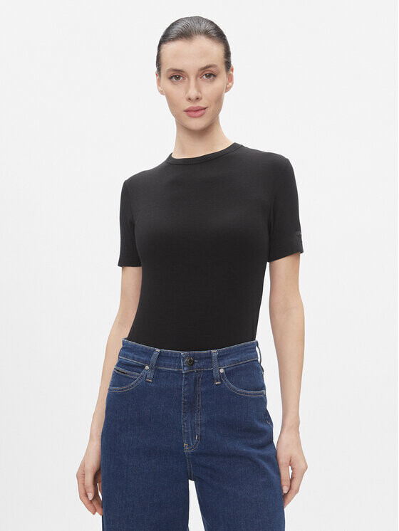 

Футболка узкого кроя Calvin Klein, черный