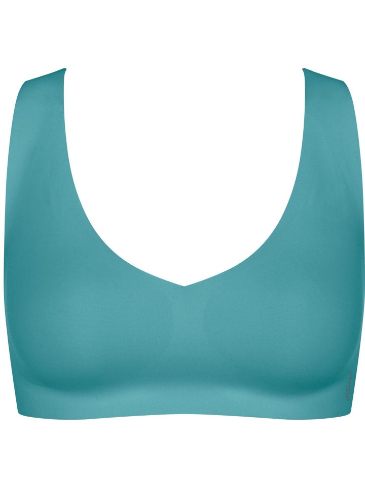 

Бюстгальтер-футболка ZERO Feel 2.0 Bralette в цвете QUIET TURQUOISE Sloggi