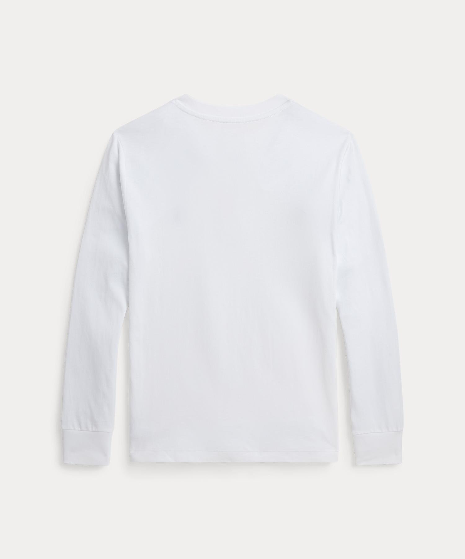 Хлопковая трикотажная рубашка-поло (Для мальчиков 8-20 лет) Polo Ralph Lauren, 100 White — фото 2