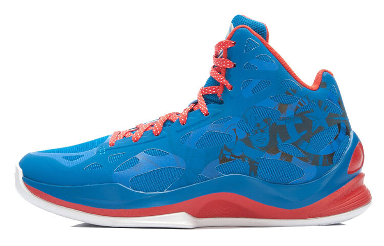 

Баскетбольные кроссовки мужские среднего размера, синие/красные Lining