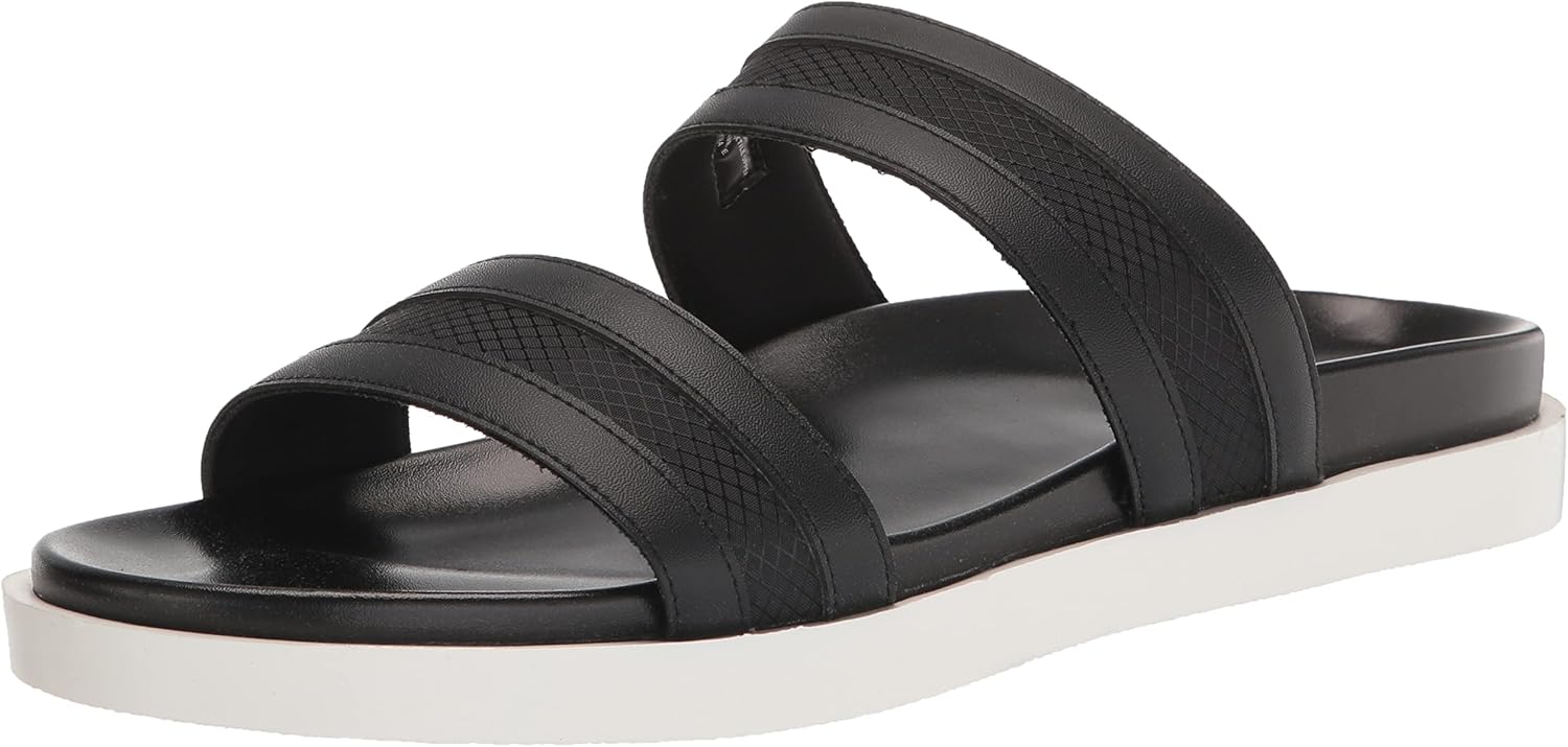 

Мужские шлепанцы STACY ADAMS Metro с двойным ремешком, плоская подошва, черный