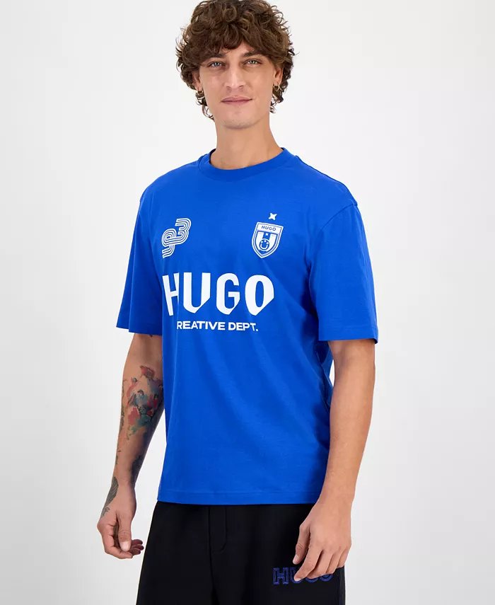 

Мужская футболка с логотипом Graphic Hugo Boss, синий