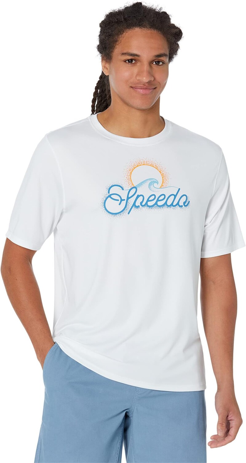 

Плавки Speedo Graphic Short Sleeve Swim Shirt, цвет Bright White