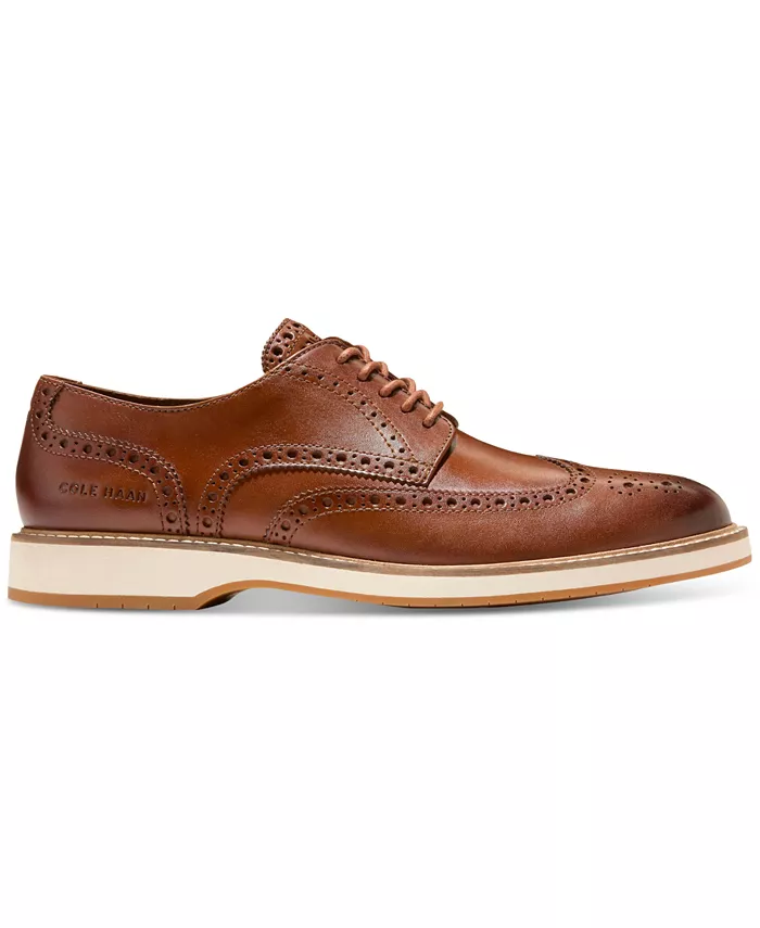 Мужские оксфорды Morse Grand Wingtip Cole Haan, коричневый — фото 2