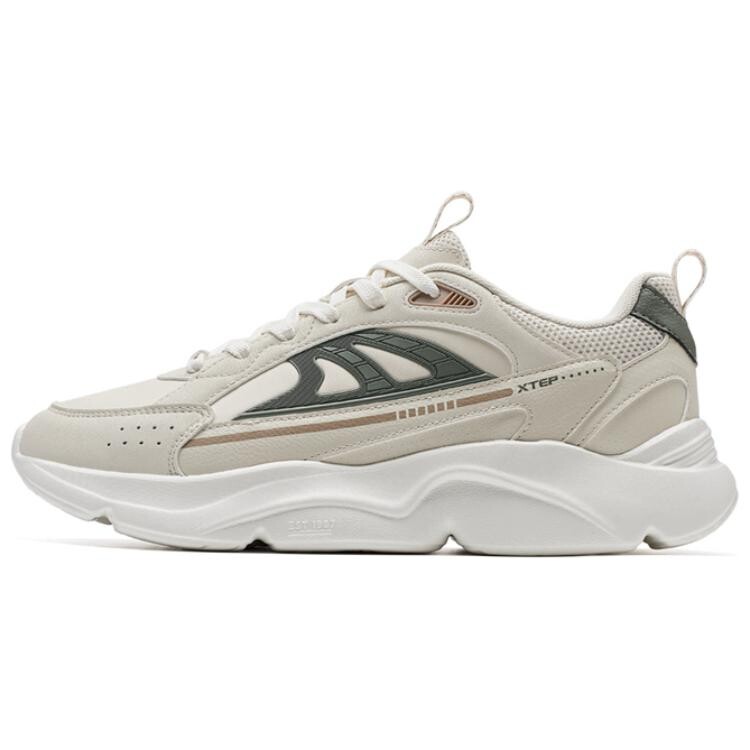 

Кроссовки XTEP Chunky Sneakers Men Low-top Tea White/cold Spruce Green, белый