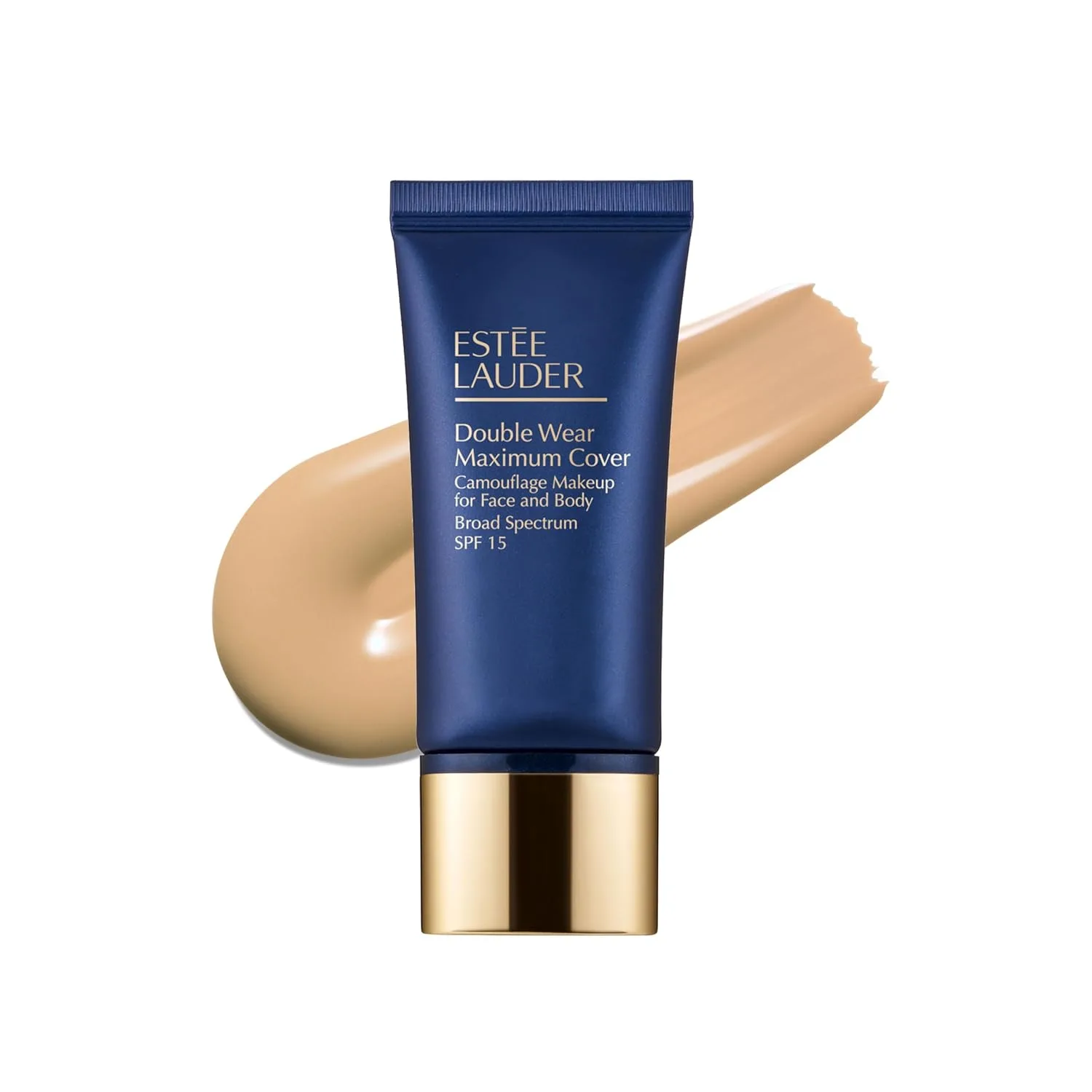 Тональный крем Estée Lauder Double Wear 24-Hour Maximum Cover Camouflage Foundation для лица и тела, SPF 15 | Полное покрытие | Водостойкий макияж для маскировки татуировок, 1,0 жидких унции, 1N3 Creamy Vanilla - Vanilla light with neutral under...