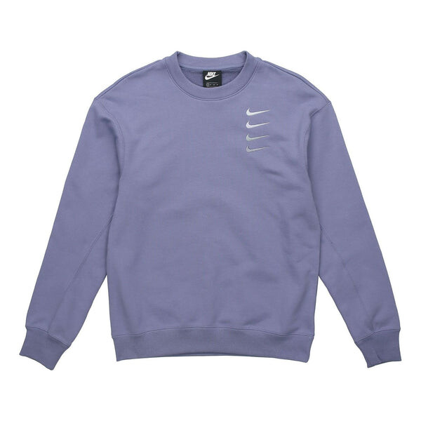 

Толстовка french terry swoosh gradient round neck pullover Nike, индиго
