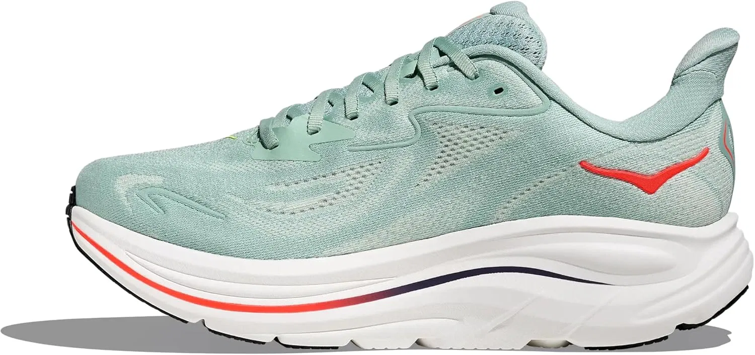 Мужские беговые кроссовки HOKA Bondi 9 Wide, Sage Neon Flame — фото 4