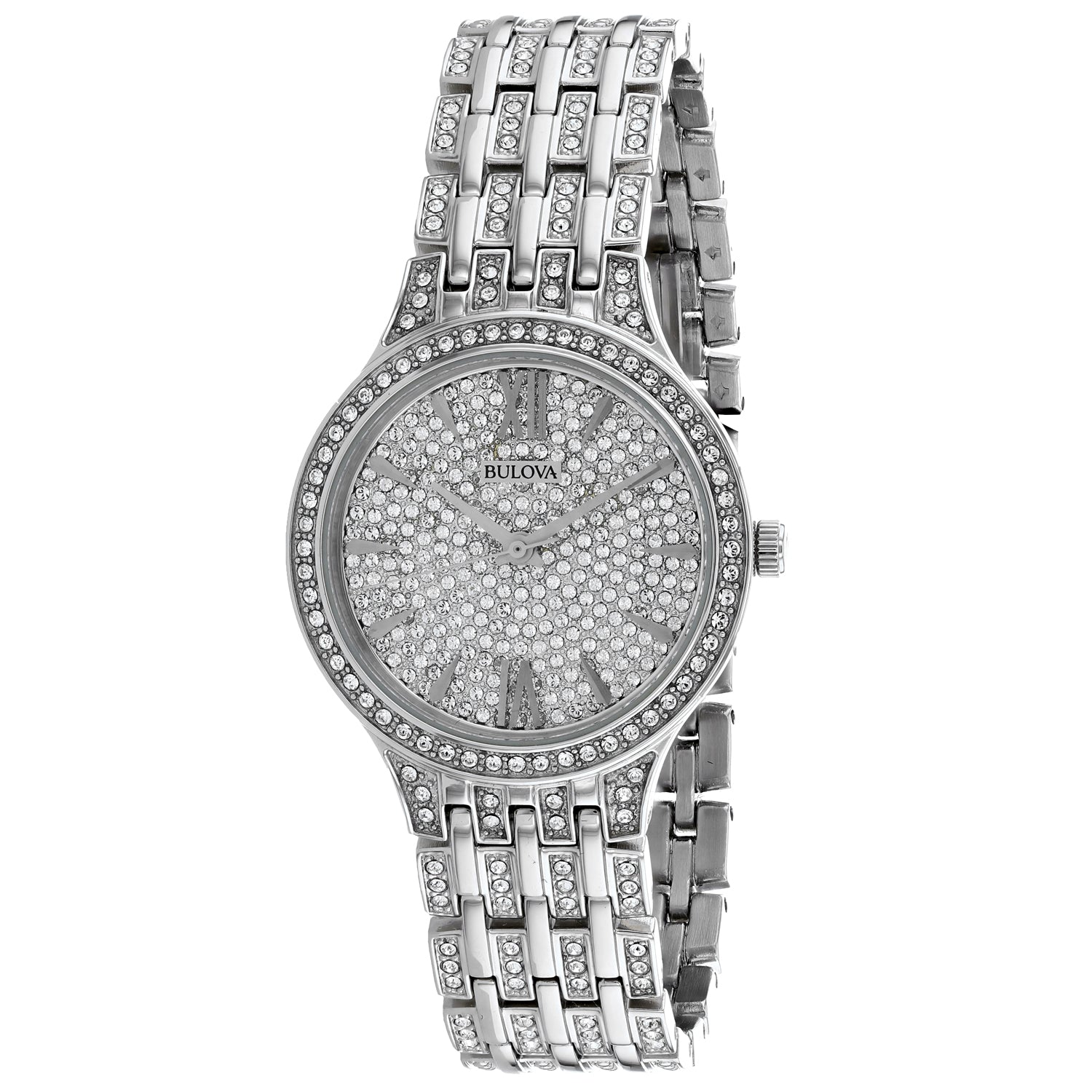 

Женские часы Bulova с серебряным циферблатом