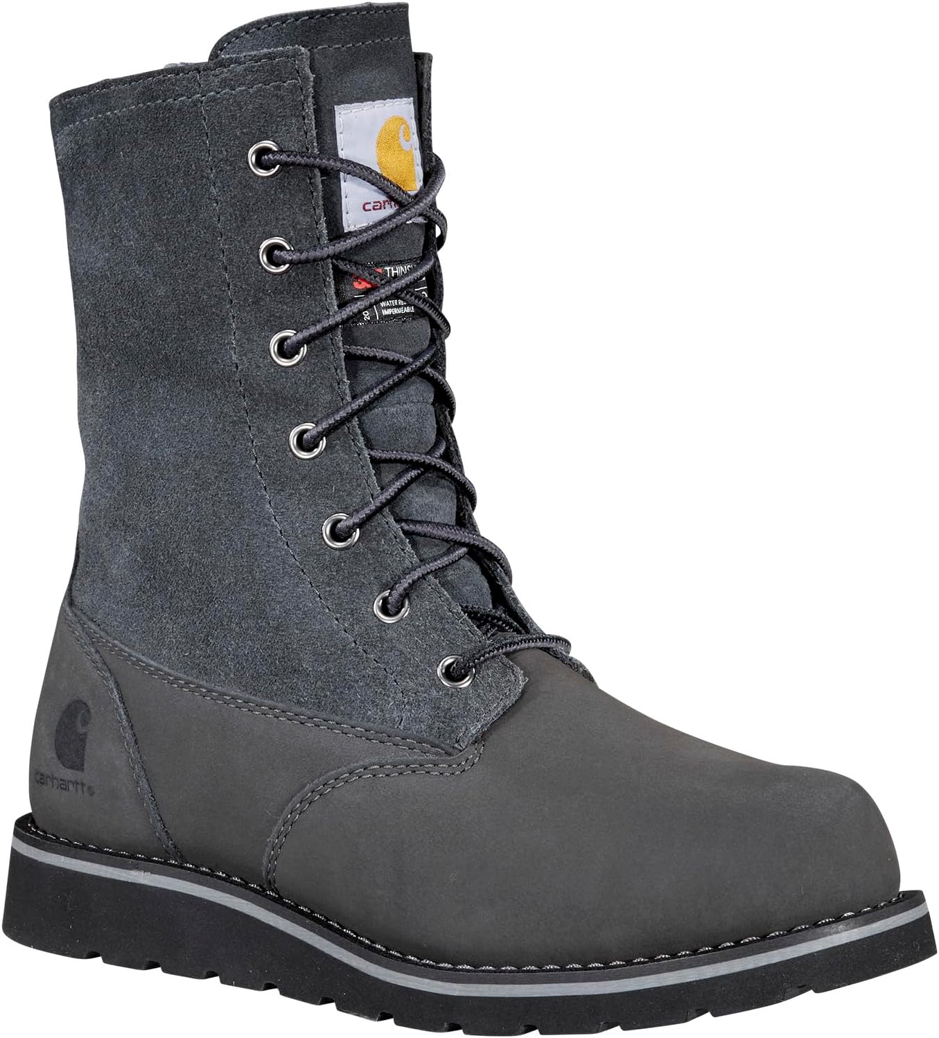 

Зимние ботинки WP 8" Ins. Wedge Fold Down Winter Boot Carhartt, цвет Dark Grey Nubuck