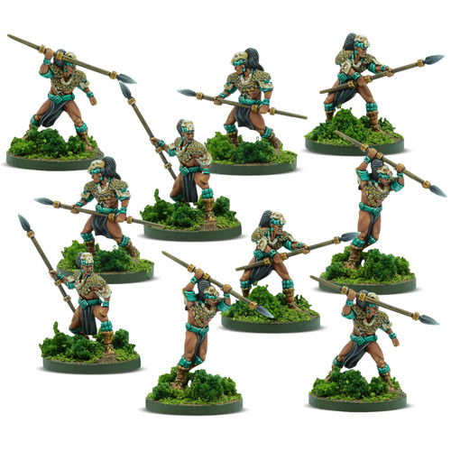 

Миниатюра Warlord Games Mythic Americas: Maya - Calakmal Warriors w/ Spears