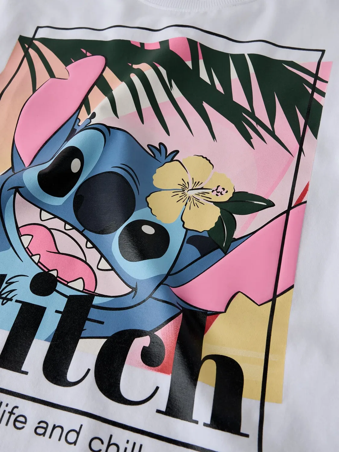 Футболка с принтом Stitch, Name it, bright white — фото 4
