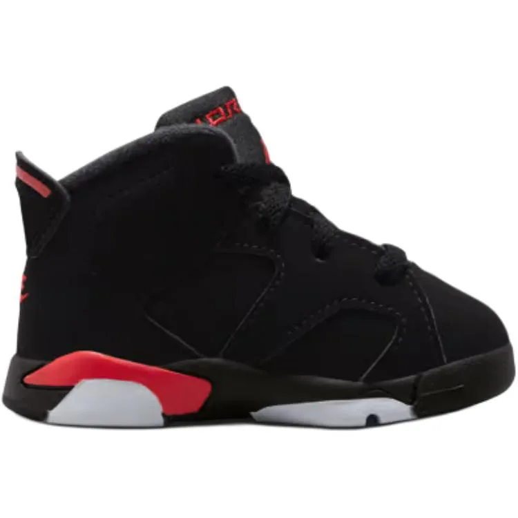 Jordan Кроссовки Air 6 Low top для малышей черные — фото 3